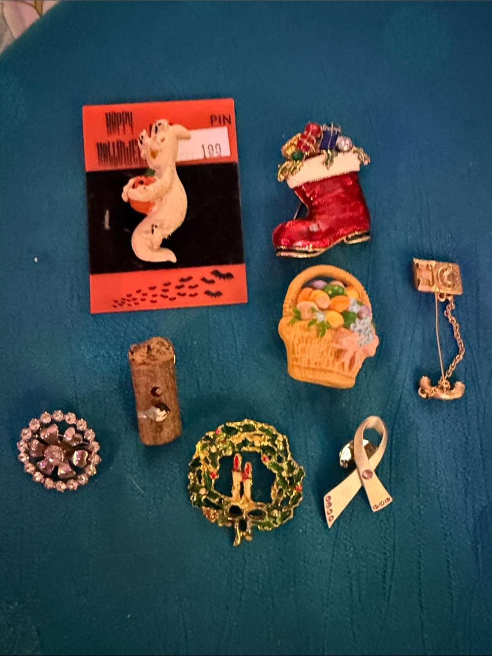 Multi-Color Holiday and Awareness Pin Set - Women Jewelry